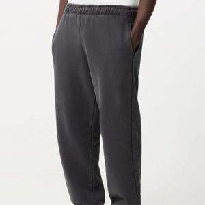 Pantalones Jogger de Cuero para Hombre, Logotipo Personalizado, Pantalones Deportivos Gruesos de Pierna Ancha, Pantalones Deportivos de Cuero para Hombre 2023 - Product Image 3