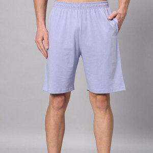 Ensemble T-shirt et short pour homme, couleur unie, respirant, tendance été, 100% coton, style streetwear - Product Image 5