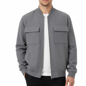 Chaqueta Universitaria Clásica para Hombre, Proveedor de Fábrica OEM, Chaqueta Bomber de Piel de Oveja y Lana Personalizada al por Mayor, Estilo Urbano y Elegante - Product Image 1