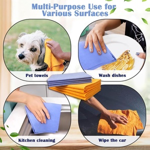 <span class=keywords><strong>Chiffon</strong></span> de nettoyage multi-usages super absorbant orange, réutilisable, non tissé, fabriqué en Allemagne - Product Image 6