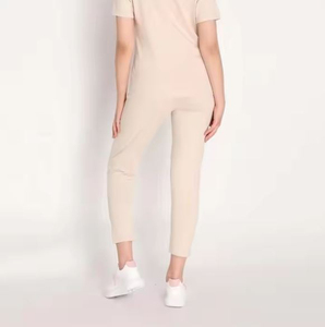 Traje de dos piezas de algodón para mujer, ropa de salón informal de tela suave, fabricante OEM, precio al por mayor a granel, tarifa barata 2025 - Product Image 6