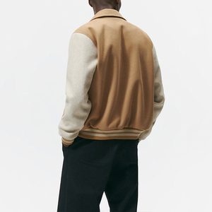 Nouveau Hip Hop Baseball hommes Varsity veste fourrure lettres broderie lâche respirant hommes Varsity vestes OEM Design entretenu - Product Image 4