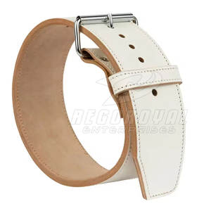 Cinturón de peso de una sola punta para trabajo pesado Soporte de gimnasio de cuero genuino Cinturón de una sola punta para hombres y mujeres - Product Image 6