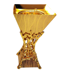 Soporte de incienso de Metal plateado de calidad de lujo, diseñador único, Bakhoor quemador, organizador de fragancia, venta al por mayor, difusor de cafés de Hotel - Product Image 6