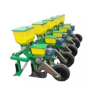 Semoir à maïs pneumatique à 4 rangs monté sur tracteur, semoir de précision pour maïs, machinerie agricole avec boîte à engrais - Product Image 1