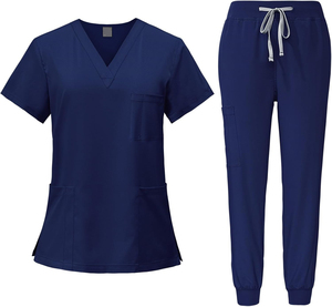 Uniforme Médico de Enfermera Moderno, Material de Poliéster/Algodón de Punto, Diseño Elegante y Funcional para Profesionales de la Salud - Product Image 1
