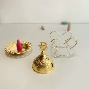 Quemador Bakhoor de diseño moderno con acabado antiguo de calidad superior, quemador de incienso de estilo decorativo para el hogar - Product Image 5