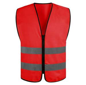 Custom Color Hi Vis Safety Vest Breathable Mesh <b>Material</b> <b>Reflective</b> Jacket With Inner Pockets Construction Clothes - Product Image 2