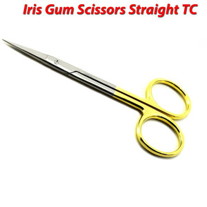 Tijeras de goma Iris rectas de 4,52 pulgadas de acero inoxidable de alta calidad, proveedor a granel, instrumentos médicos quirúrgicos de ortodoncia Dental - Product Image 2