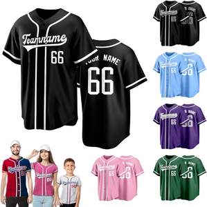 Personalizar bordado béisbol Jersey estilo camisa al por mayor personalizar igual que usted piensa - Product Image 5