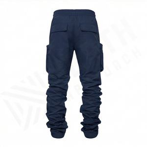 Pantalons cargo sur mesure en gros 2024, 6 poches, pantalons cargo, pantalons cargo pour hommes, pantalons empilés sur mesure, coupe personnalisée pour hommes - Product Image 2