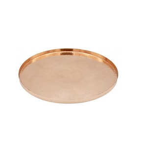 ผู้ผลิตถาดเสิร์ฟทองเหลืองทรงสี่เหลี่ยมผืนผ้าแบบยาว ถาดเสิร์ฟอาหารทรงกลม ราคาดีที่สุด - Product Image 5