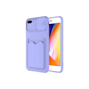 เคสโทรศัพท์มือถือ Netzy สำหรับ iPhone 7 Plus รุ่น Armor ป้องกันด้านหลัง สีม่วงไลลา ซิลิโคน Kartix พร้อมคุณสมบัติป้องกันการกระแทกแบบไร้สาย - Product Image 1