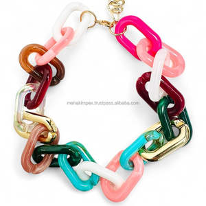 Venta al por mayor de cuentas de collar de resina transparente Natural bohemio amor estilo náutico gargantilla Collar Boho Torques regalo de recuerdo joyería - Product Image 1