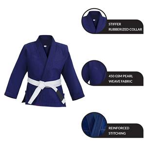 2025 trajes BJJ OEM 100% algodón arte marcial desgaste luchador Gi uniforme Jiu Jitsu Kimono Gi hecho en Pakistán - Product Image 4