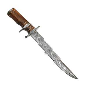 Couteau de chasse en acier damas fait à la main couteau de chasse à lame fixe - Product Image 1