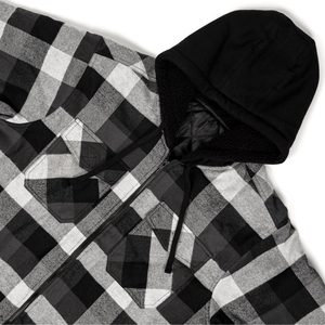 Chaqueta de franela para hombre con estampado de logotipo personalizado de alta calidad y mangas completas, chaqueta de franela transpirable con servicio OEM - Product Image 6