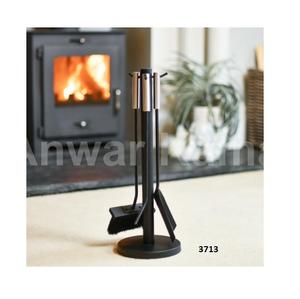 ชุดเครื่องมือเตาผิงสำหรับตกแต่งเตาผิงในร่มทำจากโลหะ5ชิ้นพร้อมด้ามจับอุปกรณ์เสริมที่จับ - Product Image 1