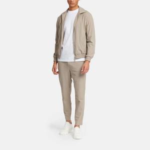 Chándales de diseño en blanco para hombre, conjuntos informales transpirables, ropa deportiva, chaqueta con cremallera de nailon y pantalones ajustados para hombre - Product Image 2