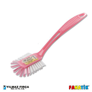 Brosse de nettoyage pour la vaisselle de haute qualité avec logo personnalisé, gadget de cuisine écologique en plastique avec fil d'acier - Product Image 6