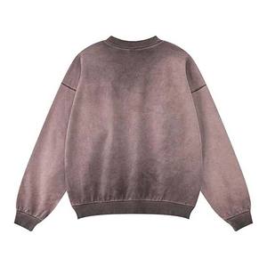 Sudadera de Invierno para Hombre, 100% Algodón, Lavado Ácido, Hombros Caídos, Bordado, Servicio OEM Ecológico con Logotipo Personalizado - Product Image 6