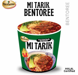 Nouilles instantanées Halal traditionnelles Pan Mee saveur poulet en tasse, faibles en glucides, cuites au four, prêtes en 5 minutes, 0% de matières grasses, fabriquées en Malaisie, 12 unités - Product Image 4