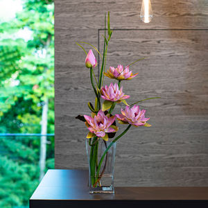 Petite décoration de maison de luxe Grandes plantes de lotus artificielles Fleurs de sol d'intérieur du fabricant Verdure Importation - Product Image 3