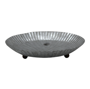 Classic Design Round Plate White Color Iron Dish and <b>Tray</b> for Serving <b>Food</b> in Restaurant Handcrafted Customized in Bulk - Product Image 6