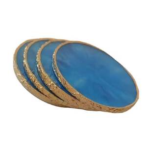 Sous-verres luxueux en pierre d'agate de style Feng Shui de qualité supérieure fabriqués à la main de qualité supérieure - Product Image 4