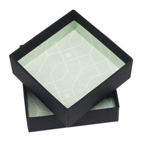 Boîte cadeau avec couvercle et Base en papier pour hommes, Logo personnalisé, boîte d'emballage en carton recyclé, ensemble de nœuds papillon de luxe artisanal Unique
