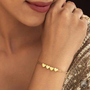 Pulsera de corazón elegante antideslustre PRAO - Product Image 3