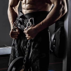 <span class=keywords><strong>Ceinture</strong></span> lestée FRS robuste en métal avec boucle et chaîne pour tractions, <span class=keywords><strong>musculation</strong></span>, rembourrée, tactique, pour dips - Product Image 2