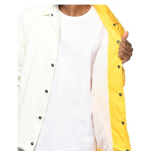 แจ็กเก็ตโค้ชสมัยนิยมใหม่พร้อมการตกแต่งแบบปักลายมีฮู้ดคอเสื้อและแขนเสื้อแบบปรับแต่งโลโก้ได้ตามต้องการ - Product Image 4