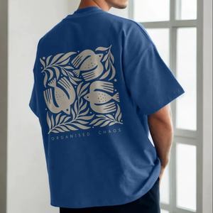 เสื้อยืดโอเวอร์ไซส์สำหรับผู้ชายเสื้อยืด240GSM ผ้าฝ้าย100% 2025ขนาดใหญ่พิเศษออกแบบได้ตามต้องการคุณภาพระดับพรีเมียม - Product Image 1