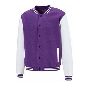 Veste de baseball universitaire pour hommes, style de rue, avec logo personnalisé, vêtements d'hiver en toile, vente en gros, veste de baseball pour collèges - Product Image 3