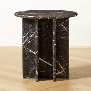 Hot Selling Stone and <b>Marble</b> End <b>Tables</b> for Modern Homes New Arrival Stone and <b>Marble</b> Accent <b>Tables</b> with Drawer - Product Image 4