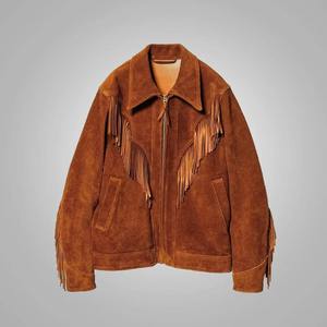 Vintage Fringe Style Leather Cowboy <b>Jacket</b> for Everyday Western Fashion Quality Finish and Strong Durable Material Design - Product Image 4