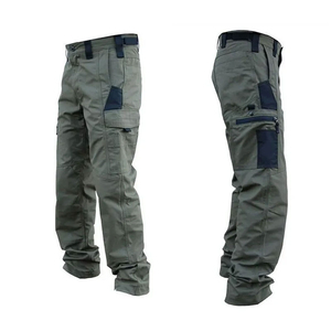 Venta al por mayor pantalones tácticos multibolsillo pantalones de carga resistentes al desgaste al aire libre multibolsillo Camo para hombres pantalones tácticos - Product Image 1