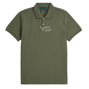 Jersey transpirable de alta calidad para camisa Polo Patrón sólido Camisa Polo de moda para hombre teñida lisa con opción de varios colores - Product Image 1