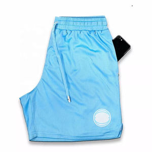 Pantalones cortos informales para hombre, Shorts para entrenamiento atlético, de buena calidad, hechos a medida, 100% algodón, colores personalizados, teñido liso - Product Image 3