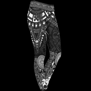 Leggings Deportivos de Cintura Alta para Mujer, Pantalones de Fitness Tejidos para Yoga, Antibacterianos y Transpirables, Spandex/Poliéster - Product Image 5