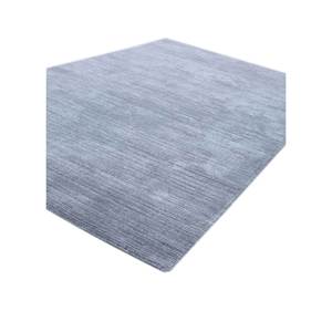 Alfombra Rectangular Azul Hecha a Mano de Poliéster de Alta Calidad HPL-23, Color Sólido para Decoración del Hogar, Sala de Estar, Pasillo y Entrada - Product Image 2