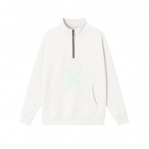 Sweat demi-zip femme décontracté coupe ample haut Streetwear pour la saison d'hiver femmes disponibles toutes les tailles sweats demi-zip - Product Image 1