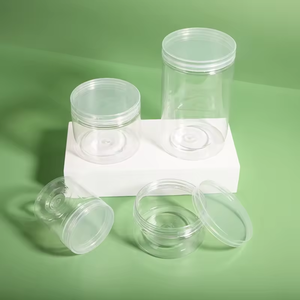 Tarro de crema de plástico PET más vendido con tapa, tarro de plástico para pasteles, dulces y uso cosmético, fábrica Pavico Vietnam - Product Image 2