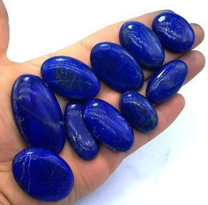 Natural Blue Lapis Lazuli Loose Gemstone Lapis Lazuli Precious Stone Cabochons Polished <b>Healing</b> <b>Crystal</b> Stone Lot on Sale - Product Image 2