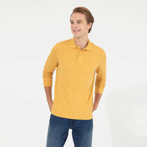 Camiseta de polo de algodón 100% de alta calidad para hombre, ajuste clásico, duradera, cómoda para ropa de negocios informal, logotipo personalizado al por mayor - Product Image 1
