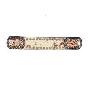 Bracelets en cuir de manchette occidentaux unisexes élégants Prix raisonnables pour les exportateurs indiens Type de bracelets élégants - Product Image 4