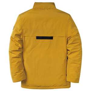 Chaqueta acolchada de lona para hombre con estampado personalizado al por mayor 2025 cálida chaqueta acolchada de invierno con cuello levantado y logotipo en la parte delantera - Product Image 2