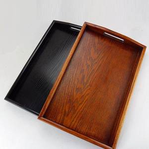 Bandeja para servir comida de boda Bandeja de madera para servir té y café Mesa de comedor Bandeja superior Oficina en casa - Product Image 3