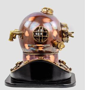 Casco DE BUCEO Vintage de alta calidad de 18 pulgadas con Base, venta al por mayor, casco de buzos marinos de acero sólido y latón con logotipo personalizado para adultos - Product Image 6